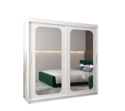 Uppsala T3 Sliding Door Wardrobe 200cm - Black 200cm - thumbnail 3