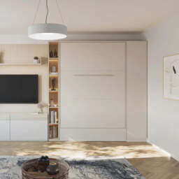 Charlie CH-07 Vertical Wall Bed Concept 140cm - Cashmere 140 x 200cm - thumbnail 4