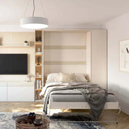Charlie CH-07 Vertical Wall Bed Concept 140cm - Cashmere 140 x 200cm - thumbnail 6