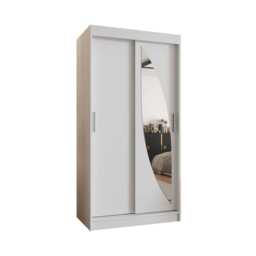 Milo Sliding Door Wardrobe 100cm - Black 100cm - thumbnail 3