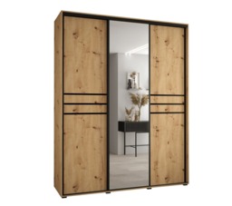 Cannes XI Sliding Door Wardrobe 190cm - White 190cm - thumbnail 6