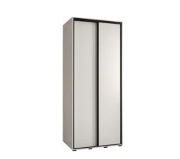Cannes I Sliding Door Wardrobe 110cm - White 110cm - thumbnail 6