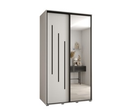 Cannes IX Sliding Door Wardrobe 130cm - White 130cm - thumbnail 8