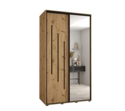 Cannes IX Sliding Door Wardrobe 130cm - White 130cm - thumbnail 5