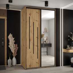 Cannes IX Sliding Door Wardrobe 130cm - White 130cm - thumbnail 6