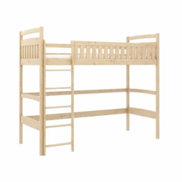 Mia Wooden Loft Bed - Pine Without Mattress - thumbnail 1
