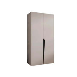 Piano I Hinged Door Wardrobe 100cm - Black 100cm - thumbnail 5