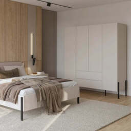 Yukon Hinged Door Wardrobe 180cm - Cashmere 180cm - thumbnail 7