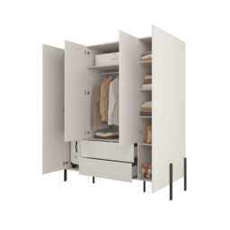 Yukon Hinged Door Wardrobe 180cm - Cashmere 180cm - thumbnail 2