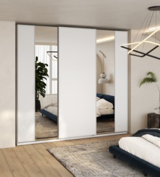 Maxi MX-05 Sliding Door Wardrobe 220cm - White 220cm - thumbnail 5