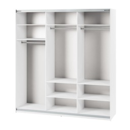 Maxi MX-05 Sliding Door Wardrobe 220cm - White 220cm - thumbnail 2