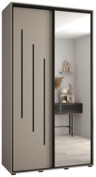 Dakota IX Sliding Door Wardrobe 130cm - Cashmere 130cm - thumbnail 2
