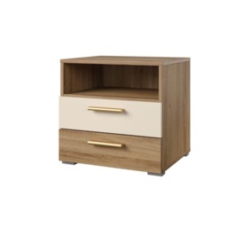 Vertina 22 Bedside Table 46cm - Oak Wild 46cm