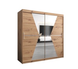Morocco Sliding Door Wardrobe 200cm - White 200cm - thumbnail 6