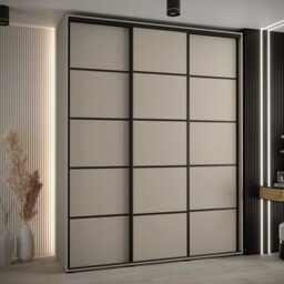Dakota IV Sliding Door Wardrobe 190cm - Cashmere 190cm - thumbnail 1