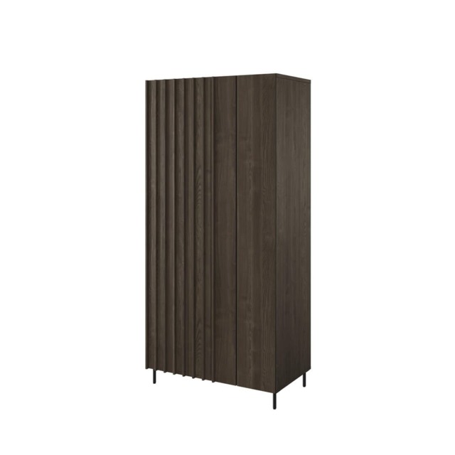 Piemonte PE-01 Hinged Wardrobe 92cm - Portland Ash 92cm - image 1