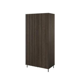Piemonte PE-01 Hinged Wardrobe 92cm - Portland Ash 92cm - thumbnail 1