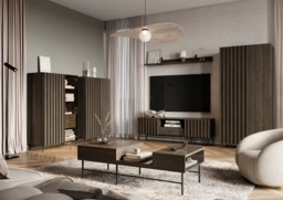 Piemonte PE-01 Hinged Wardrobe 92cm - Portland Ash 92cm - thumbnail 5