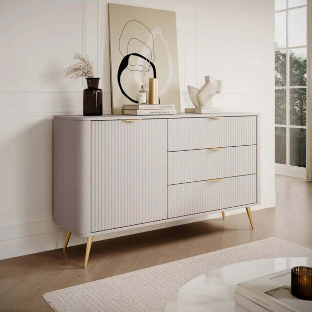 Lante Sideboard Cabinet 138cm - Beige 138cm - image 1