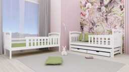 Viki Bunk Bed with Trundle and Storage - White Matt Foam/Bonnell Mattresses - thumbnail 4