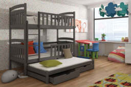 Viki Bunk Bed with Trundle and Storage - White Matt Foam/Bonnell Mattresses - thumbnail 8