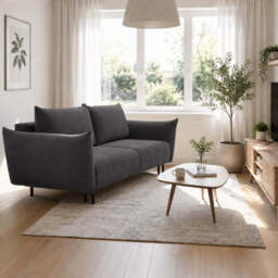 Sofa Bed Adel - 240cm 108cm Graphite 22 - thumbnail 1