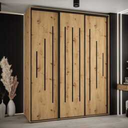 Cannes XII Sliding Door Wardrobe 190cm - White 190cm - thumbnail 5