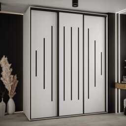 Cannes XII Sliding Door Wardrobe 190cm - White 190cm