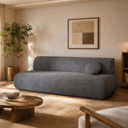 Sofa Bed Lino - Light Beige 214cm 104cm - thumbnail 2