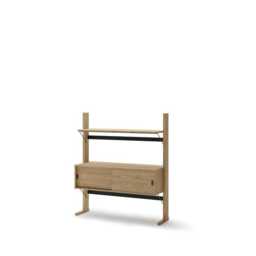 Ollie OL-03 Low Bookcase 108cm - Oiled Oak 108cm - thumbnail 1