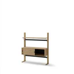 Ollie OL-03 Low Bookcase 108cm - Oiled Oak 108cm - thumbnail 2