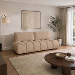 Sofa Bed Moko - 217cm 108cm Beige 06