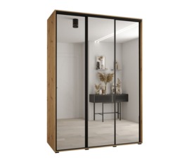 Cannes II Sliding Door Wardrobe 180cm - White 180cm - thumbnail 5