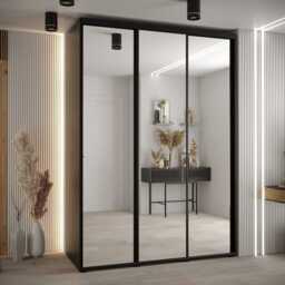 Cannes II Sliding Door Wardrobe 180cm - White 180cm - thumbnail 8