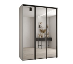 Cannes II Sliding Door Wardrobe 180cm - White 180cm - thumbnail 2