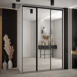Cannes II Sliding Door Wardrobe 180cm - White 180cm