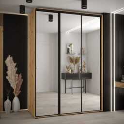 Cannes II Sliding Door Wardrobe 180cm - White 180cm - thumbnail 4