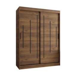 Rubino Y Sliding Door Wardrobe 150cm - Oak Walnut 150cm - thumbnail 4