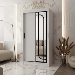 Alabama Sliding Door Wardrobe 100cm - Oak Artisan 100cm - thumbnail 2