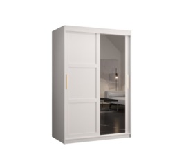 Ramiro II Sliding Door Wardrobe 120cm - White 120cm - thumbnail 7