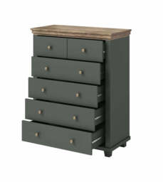 Evora 45 Chest of Drawers 90cm - Green 90cm - thumbnail 3