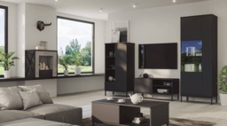 Querty 03 Highboard Cabinet 70cm - Black Matt 70cm - thumbnail 8