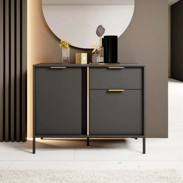 Lars Sideboard Cabinet 103cm - Anthracite 103cm - image 1
