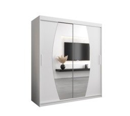 Elypse Sliding Door Wardrobe 180cm - White 180cm - thumbnail 2