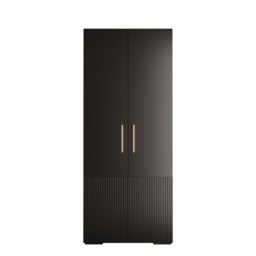Manhattan III Hinged Door Wardrobe 100cm - Black 100cm - thumbnail 7