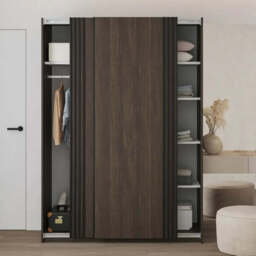 Niva Sliding Door Wardrobe 150cm - Beige 150cm - thumbnail 6