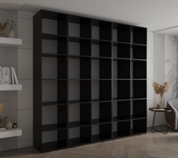 Inova II Hinged Door Wardrobe 250cm - Black 250cm - thumbnail 3