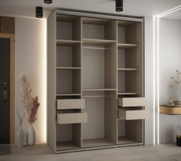 Dakota VIII Sliding Door Wardrobe 180cm - Cashmere 180cm - thumbnail 6
