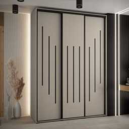 Dakota VIII Sliding Door Wardrobe 180cm - Cashmere 180cm - thumbnail 1