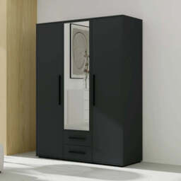 Maxione MX-12 Hinged Door Wardrobe 150cm - Cashmere 150cm - thumbnail 7